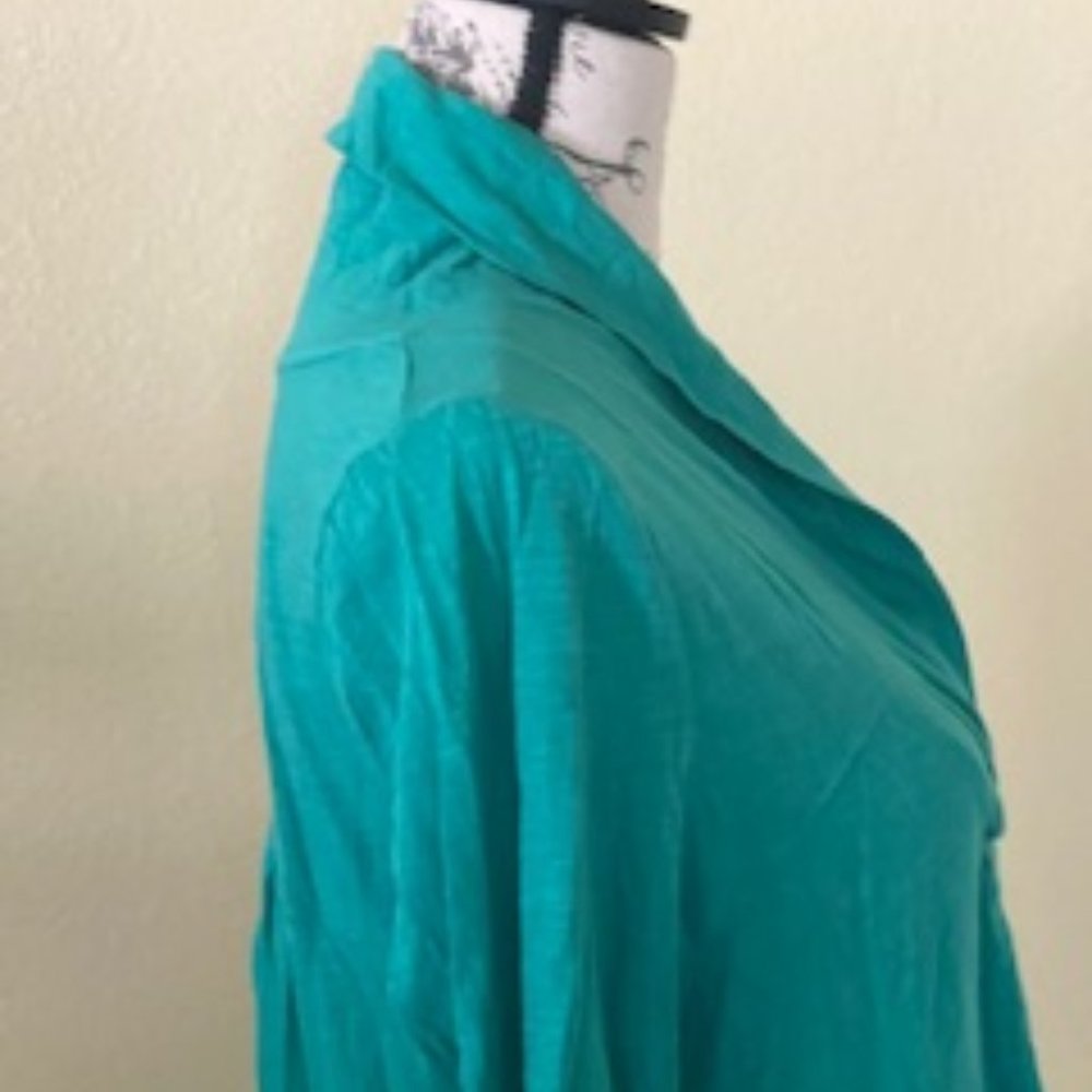 Anthropologie:  Deletta Long Sleeve Top L Green - Picture 4 of 4